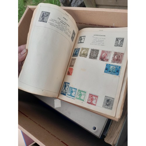 74 - Stamps : An all world stamp collection in various albums and stock books