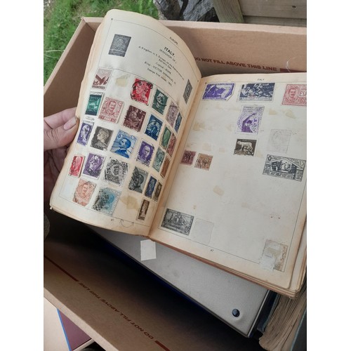 74 - Stamps : An all world stamp collection in various albums and stock books