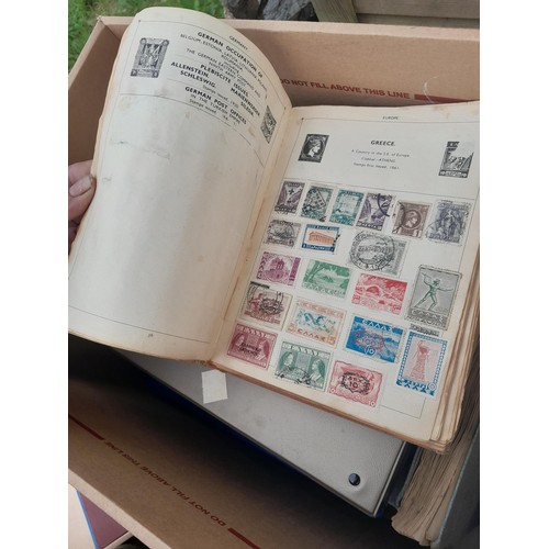 74 - Stamps : An all world stamp collection in various albums and stock books