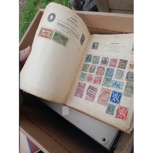 74 - Stamps : An all world stamp collection in various albums and stock books