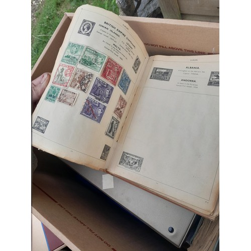 74 - Stamps : An all world stamp collection in various albums and stock books