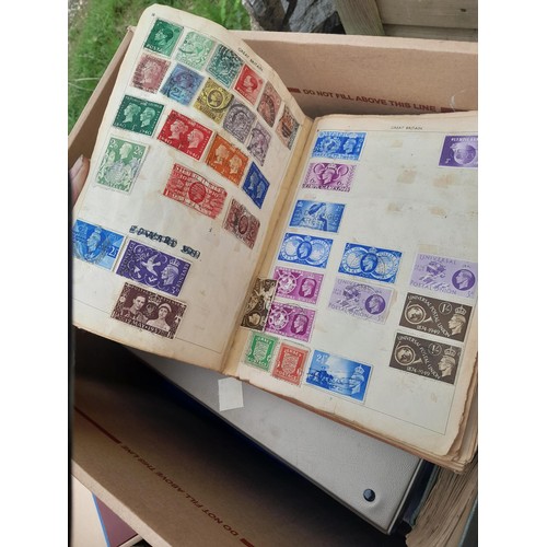 74 - Stamps : An all world stamp collection in various albums and stock books