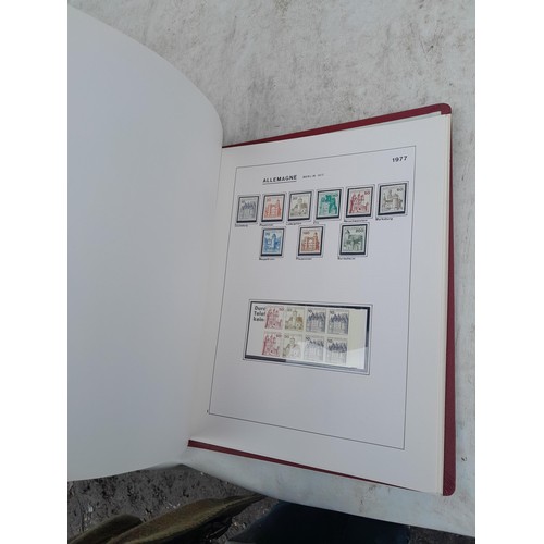 81 - Germany 4 x clean red Biella albums, well presented unmounted mint collection 1970 - 1995 with issue... 