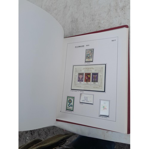 81 - Germany 4 x clean red Biella albums, well presented unmounted mint collection 1970 - 1995 with issue... 