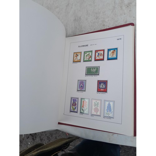 81 - Germany 4 x clean red Biella albums, well presented unmounted mint collection 1970 - 1995 with issue... 