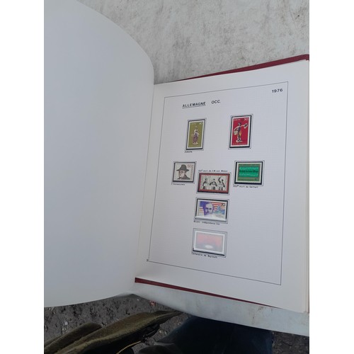 81 - Germany 4 x clean red Biella albums, well presented unmounted mint collection 1970 - 1995 with issue... 