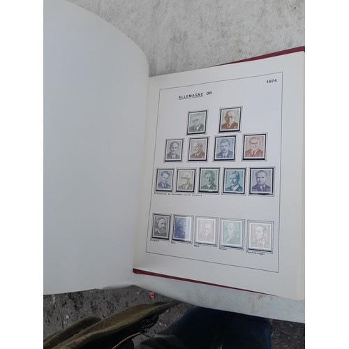 81 - Germany 4 x clean red Biella albums, well presented unmounted mint collection 1970 - 1995 with issue... 