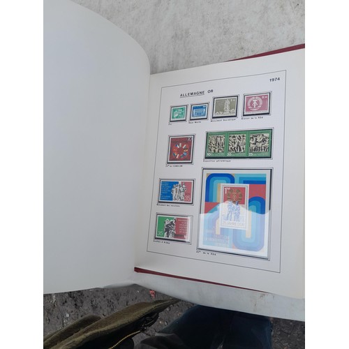 81 - Germany 4 x clean red Biella albums, well presented unmounted mint collection 1970 - 1995 with issue... 