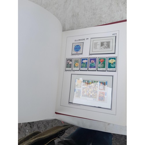 81 - Germany 4 x clean red Biella albums, well presented unmounted mint collection 1970 - 1995 with issue... 