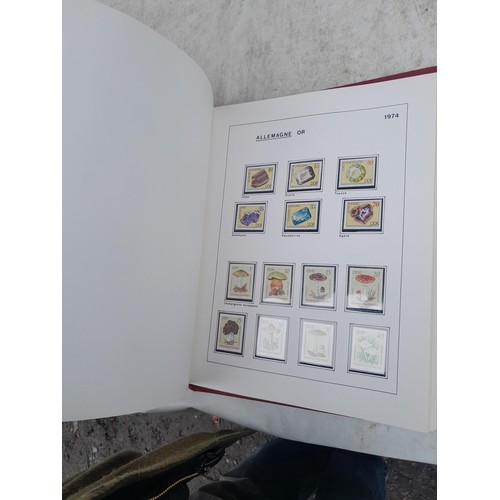 81 - Germany 4 x clean red Biella albums, well presented unmounted mint collection 1970 - 1995 with issue... 