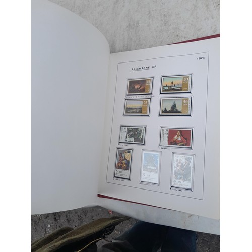 81 - Germany 4 x clean red Biella albums, well presented unmounted mint collection 1970 - 1995 with issue... 