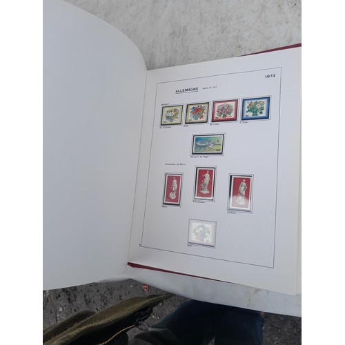 81 - Germany 4 x clean red Biella albums, well presented unmounted mint collection 1970 - 1995 with issue... 