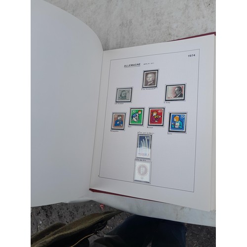 81 - Germany 4 x clean red Biella albums, well presented unmounted mint collection 1970 - 1995 with issue... 