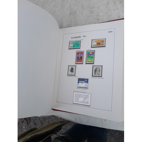 81 - Germany 4 x clean red Biella albums, well presented unmounted mint collection 1970 - 1995 with issue... 