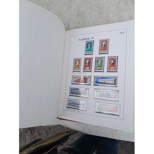 81 - Germany 4 x clean red Biella albums, well presented unmounted mint collection 1970 - 1995 with issue... 