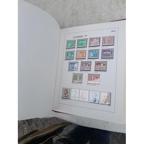 81 - Germany 4 x clean red Biella albums, well presented unmounted mint collection 1970 - 1995 with issue... 