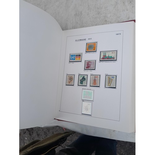 81 - Germany 4 x clean red Biella albums, well presented unmounted mint collection 1970 - 1995 with issue... 