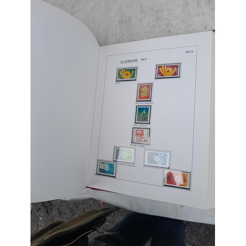 81 - Germany 4 x clean red Biella albums, well presented unmounted mint collection 1970 - 1995 with issue... 