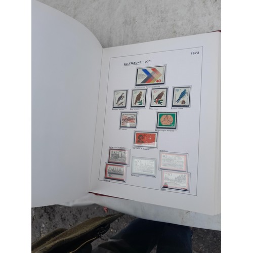 81 - Germany 4 x clean red Biella albums, well presented unmounted mint collection 1970 - 1995 with issue... 