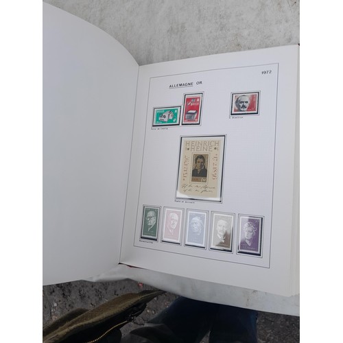 81 - Germany 4 x clean red Biella albums, well presented unmounted mint collection 1970 - 1995 with issue... 