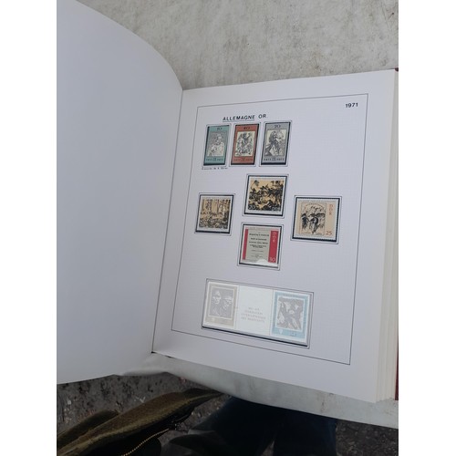 81 - Germany 4 x clean red Biella albums, well presented unmounted mint collection 1970 - 1995 with issue... 