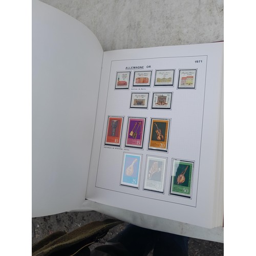 81 - Germany 4 x clean red Biella albums, well presented unmounted mint collection 1970 - 1995 with issue... 