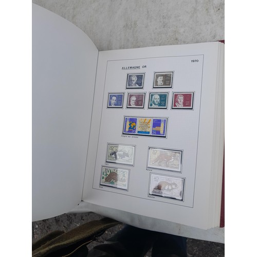 81 - Germany 4 x clean red Biella albums, well presented unmounted mint collection 1970 - 1995 with issue... 