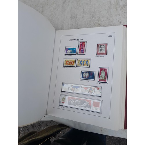 81 - Germany 4 x clean red Biella albums, well presented unmounted mint collection 1970 - 1995 with issue... 