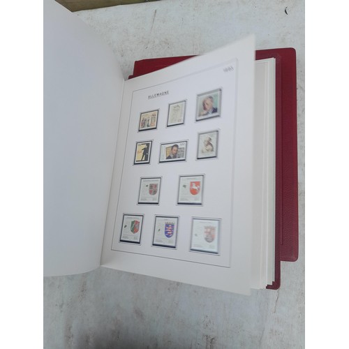 81 - Germany 4 x clean red Biella albums, well presented unmounted mint collection 1970 - 1995 with issue... 