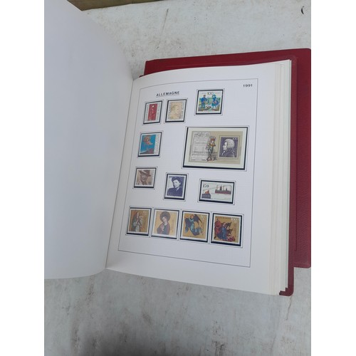 81 - Germany 4 x clean red Biella albums, well presented unmounted mint collection 1970 - 1995 with issue... 