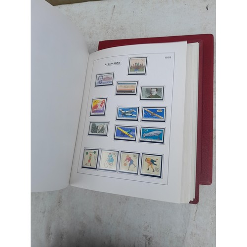 81 - Germany 4 x clean red Biella albums, well presented unmounted mint collection 1970 - 1995 with issue... 