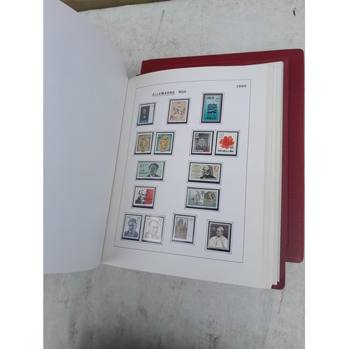 81 - Germany 4 x clean red Biella albums, well presented unmounted mint collection 1970 - 1995 with issue... 