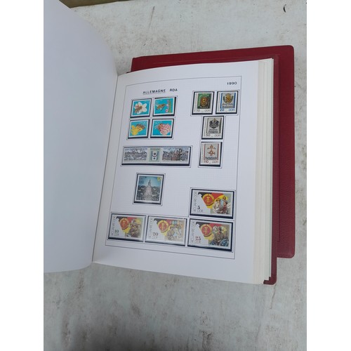 81 - Germany 4 x clean red Biella albums, well presented unmounted mint collection 1970 - 1995 with issue... 