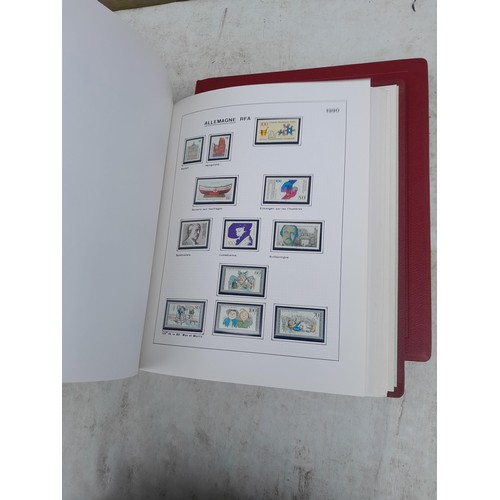 81 - Germany 4 x clean red Biella albums, well presented unmounted mint collection 1970 - 1995 with issue... 