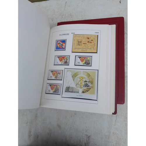 81 - Germany 4 x clean red Biella albums, well presented unmounted mint collection 1970 - 1995 with issue... 