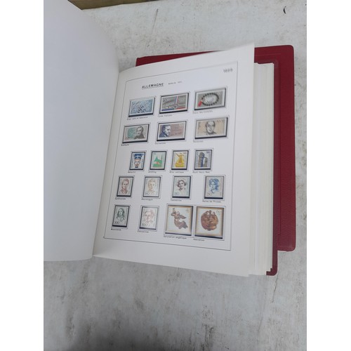 81 - Germany 4 x clean red Biella albums, well presented unmounted mint collection 1970 - 1995 with issue... 