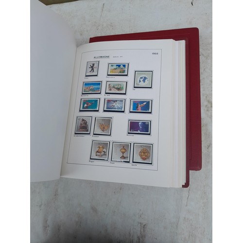 81 - Germany 4 x clean red Biella albums, well presented unmounted mint collection 1970 - 1995 with issue... 