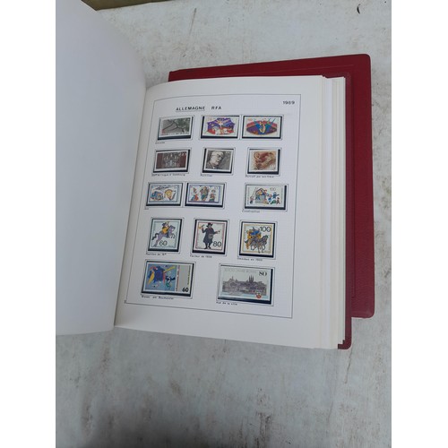 81 - Germany 4 x clean red Biella albums, well presented unmounted mint collection 1970 - 1995 with issue... 