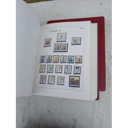 81 - Germany 4 x clean red Biella albums, well presented unmounted mint collection 1970 - 1995 with issue... 