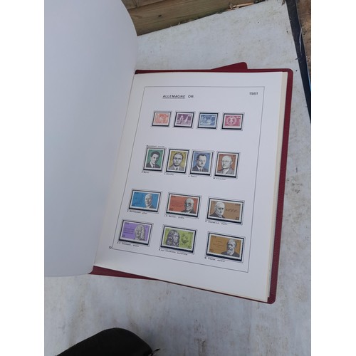 81 - Germany 4 x clean red Biella albums, well presented unmounted mint collection 1970 - 1995 with issue... 