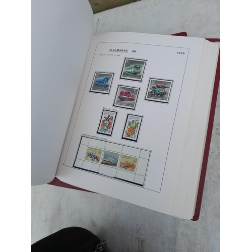 81 - Germany 4 x clean red Biella albums, well presented unmounted mint collection 1970 - 1995 with issue... 