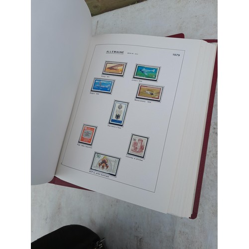 81 - Germany 4 x clean red Biella albums, well presented unmounted mint collection 1970 - 1995 with issue... 