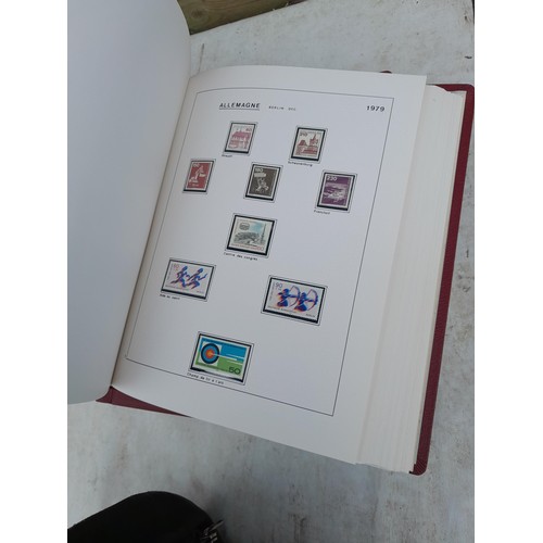 81 - Germany 4 x clean red Biella albums, well presented unmounted mint collection 1970 - 1995 with issue... 