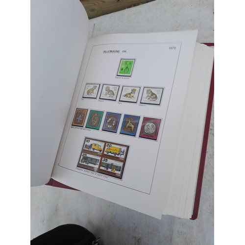 81 - Germany 4 x clean red Biella albums, well presented unmounted mint collection 1970 - 1995 with issue... 