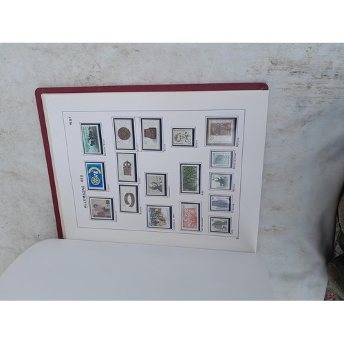 81 - Germany 4 x clean red Biella albums, well presented unmounted mint collection 1970 - 1995 with issue... 