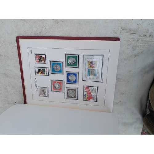 81 - Germany 4 x clean red Biella albums, well presented unmounted mint collection 1970 - 1995 with issue... 