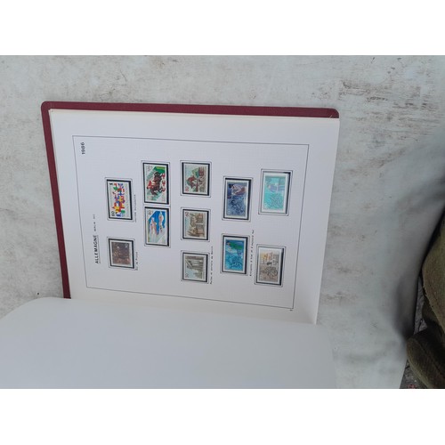 81 - Germany 4 x clean red Biella albums, well presented unmounted mint collection 1970 - 1995 with issue... 