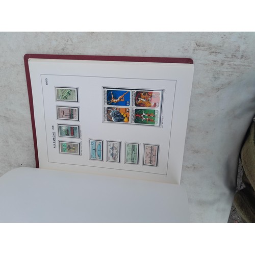 81 - Germany 4 x clean red Biella albums, well presented unmounted mint collection 1970 - 1995 with issue... 