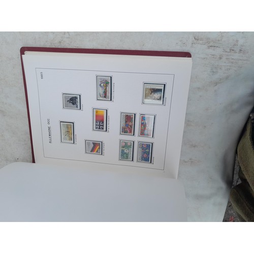 81 - Germany 4 x clean red Biella albums, well presented unmounted mint collection 1970 - 1995 with issue... 