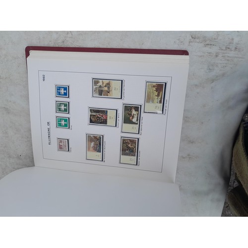 81 - Germany 4 x clean red Biella albums, well presented unmounted mint collection 1970 - 1995 with issue... 